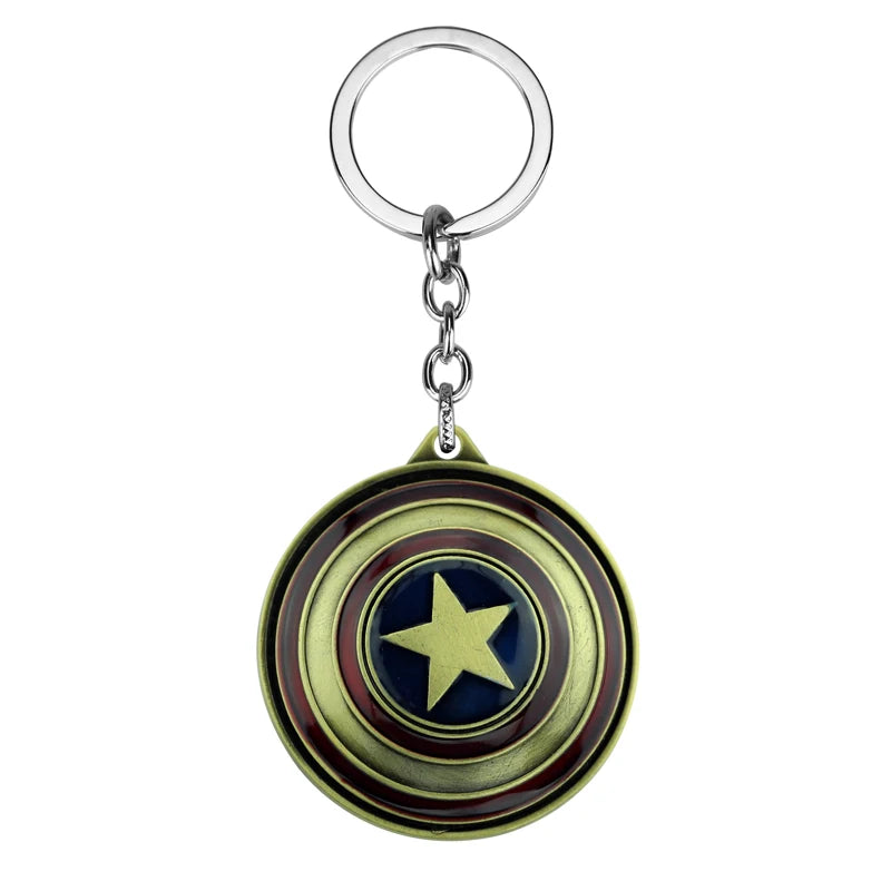 Porte-clés bouclier Captain America collection geek Avengers.