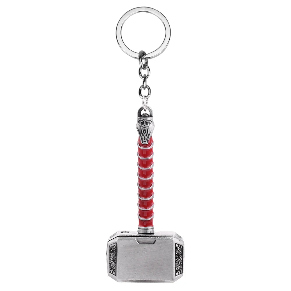 Porte-clés marteau de Thor Avengers cadeau pour fans Marvel.