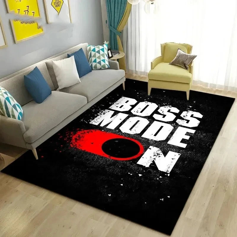 Tapis sol gamer Boss mode on