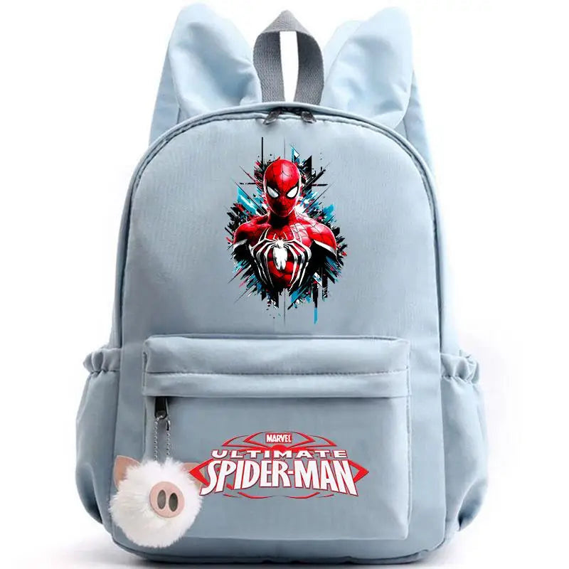 Sac à dos Marvel Spider-Man bleu étanche avec dos respirant