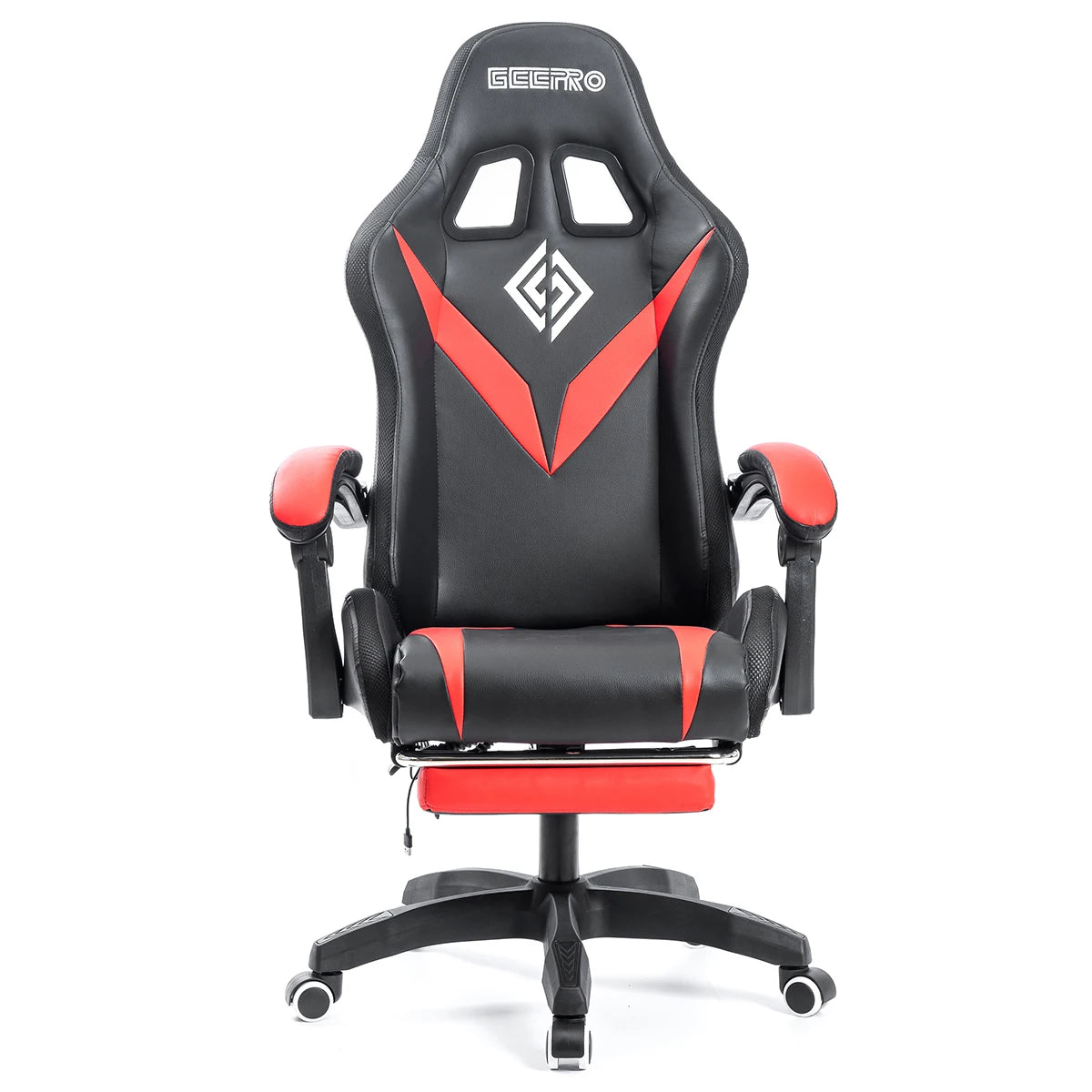 chaise gamer cui noir et rouge