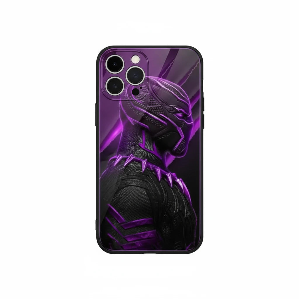 Housse iPhone Black Panther design super-héros Wakanda