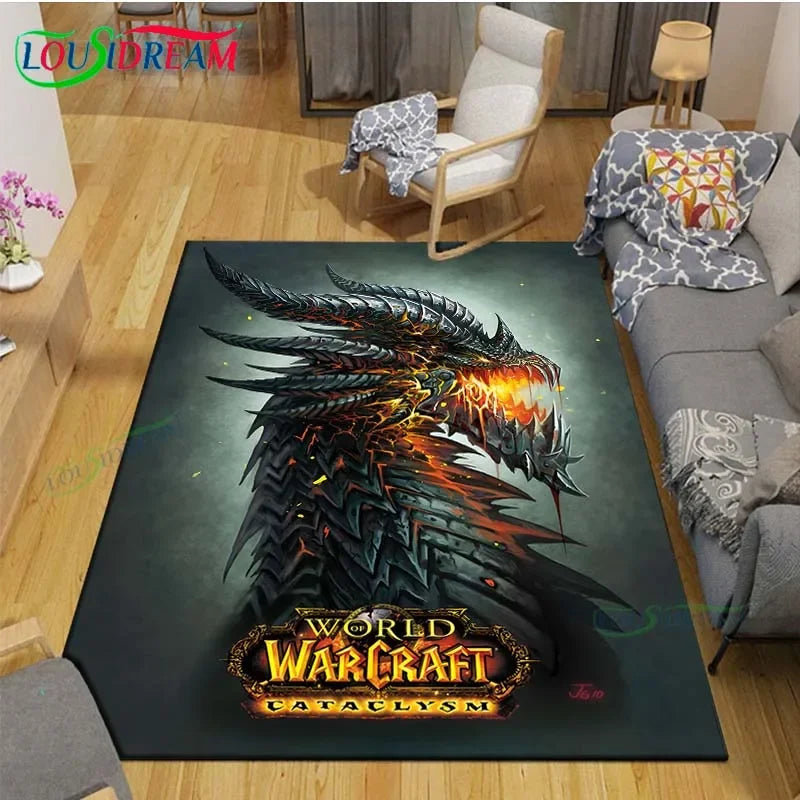 tapis sol gamer world of warcraft cataclysm aile noir wow