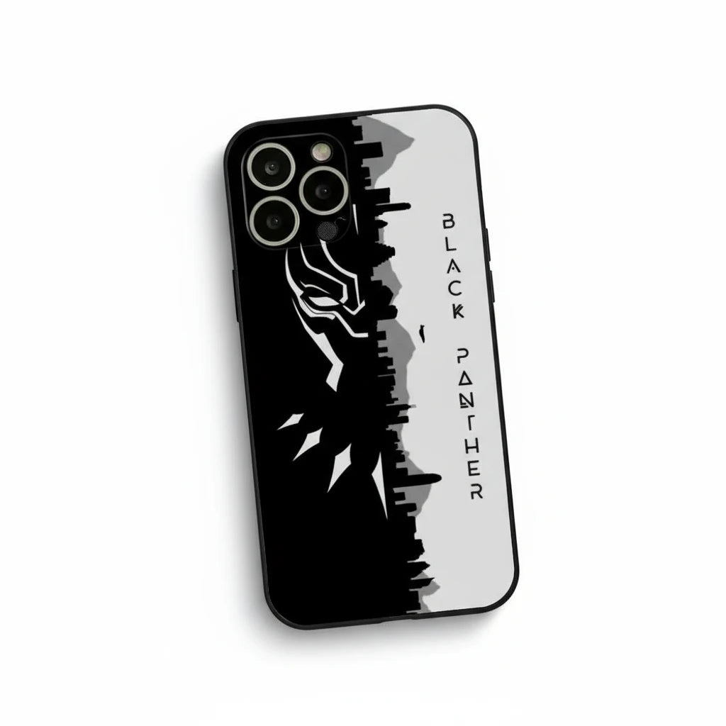 Coque super-héros Black Panther avec coins renforcés