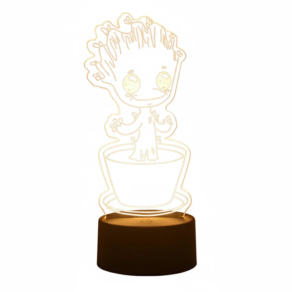 Veilleuse LED Groot design lumineux multicolore pour enfants