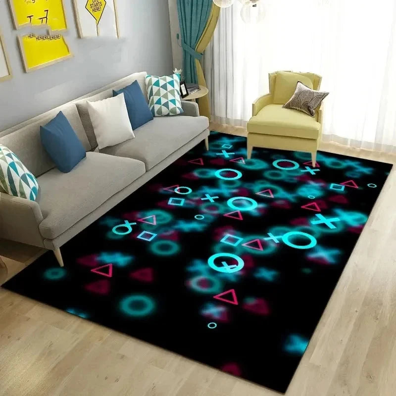 tapis sol gamer logo
