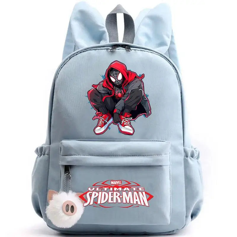 Cartable Spider-Man bleu Marvel unisexe avec logo 3D rouge