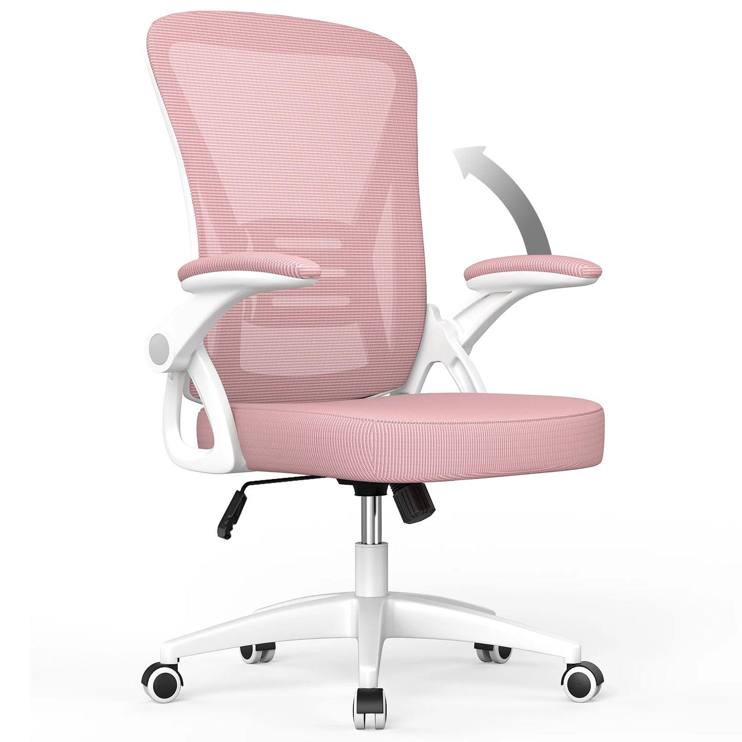 chaise ergonomique rose