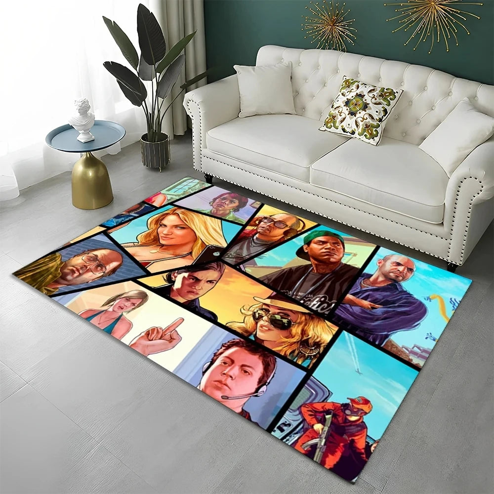 Tapis sol gamer GTA medley personnage