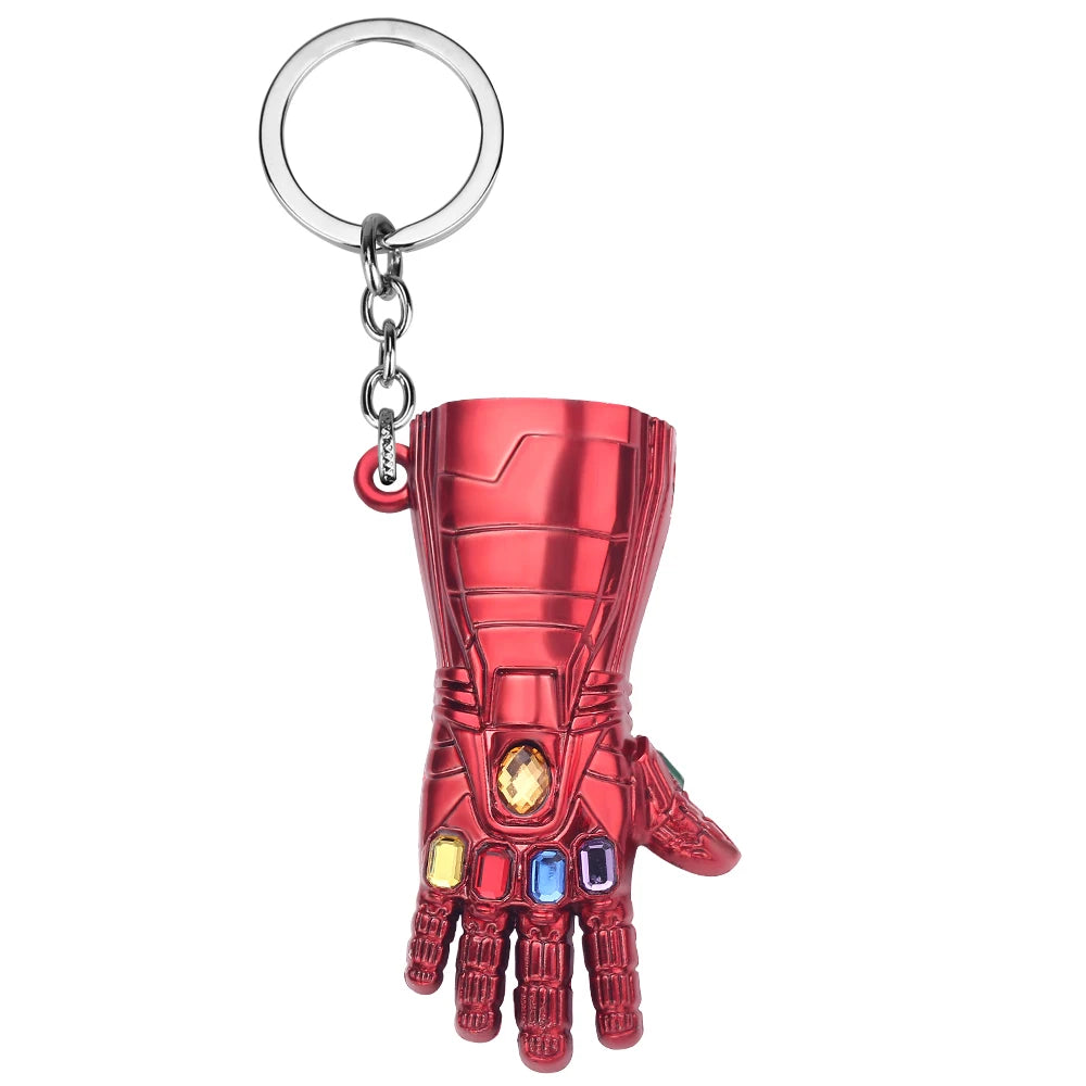 Porte-clés Marvel Infinity Gauntlet métal 3D Avengers.