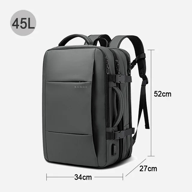 sac à dos ordinateur gris 45L