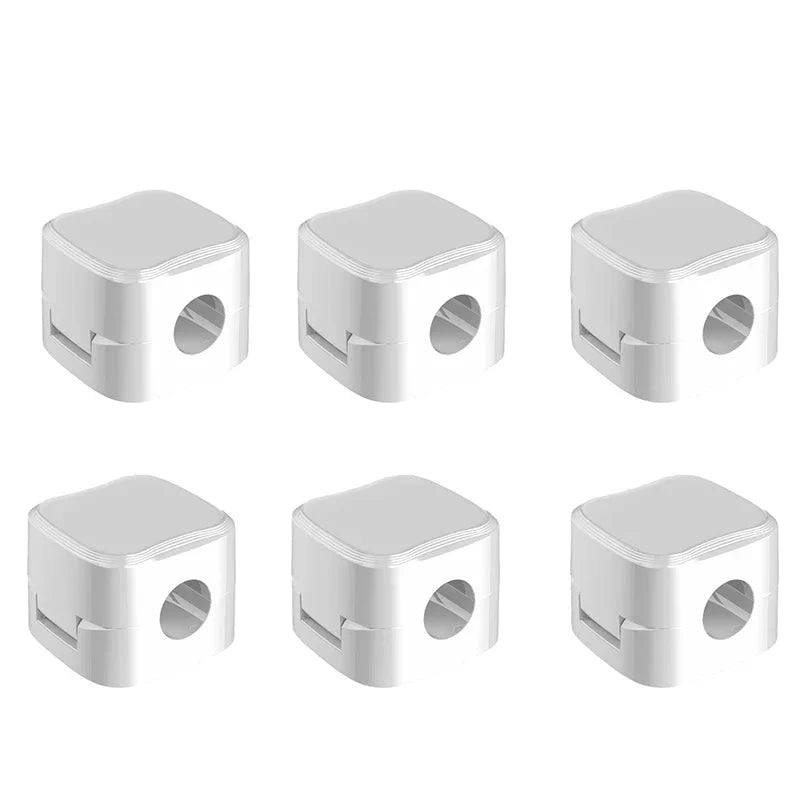 range cable en cube blanc 6 pieces
