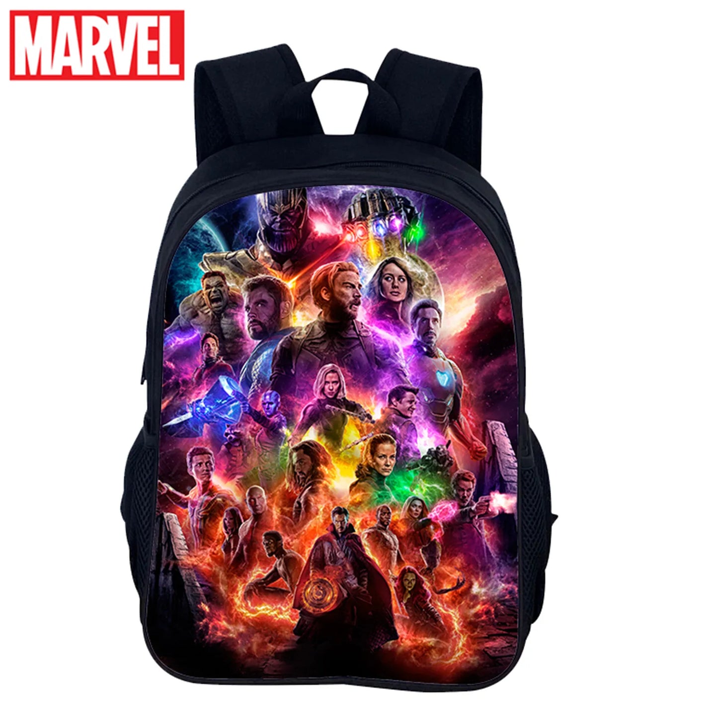 Sac à dos Avengers Endgame pour enfants, léger et résistant, design super-héros Marvel idéal pour l’école ou les voyages.