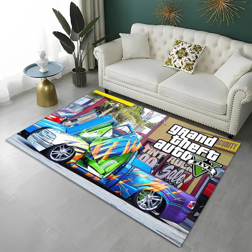 Tapis sol gamer GTA 5 voiture