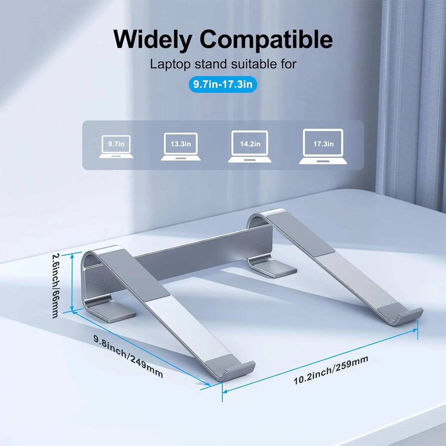 Support pour ordinateur en aluminium