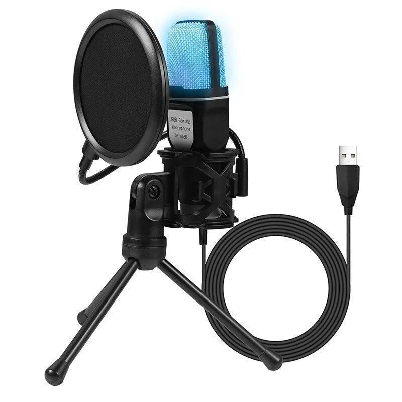 Microphone Professionnel à Condensateur USB
