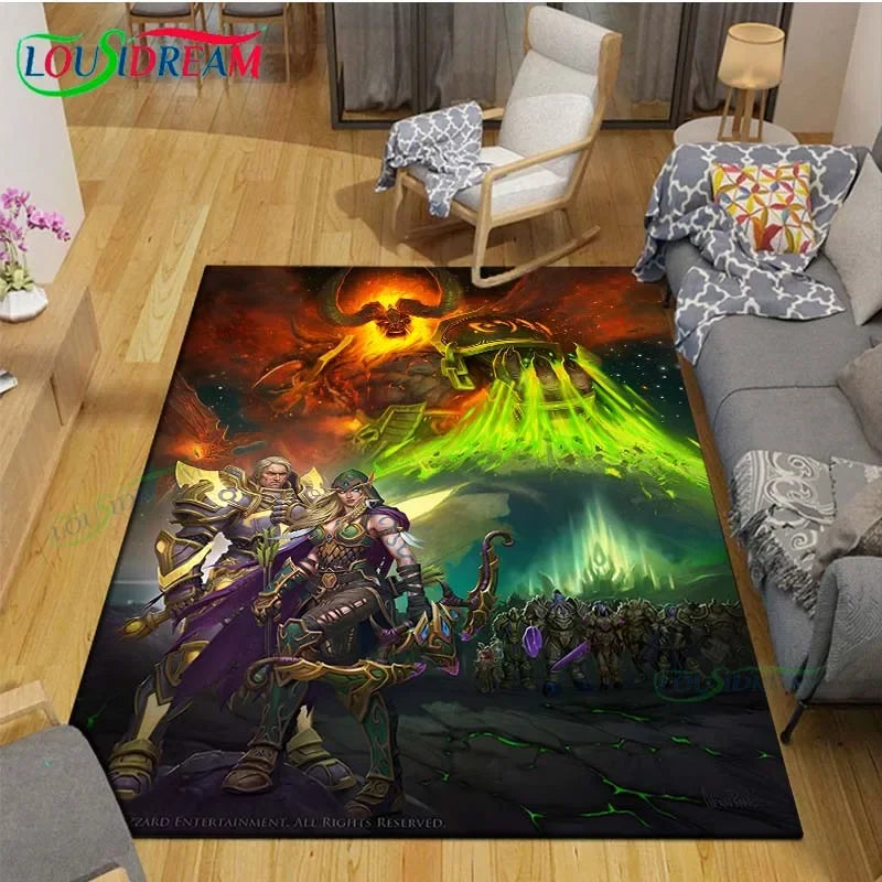 tapis sol gamer world of warcraft wow elfe