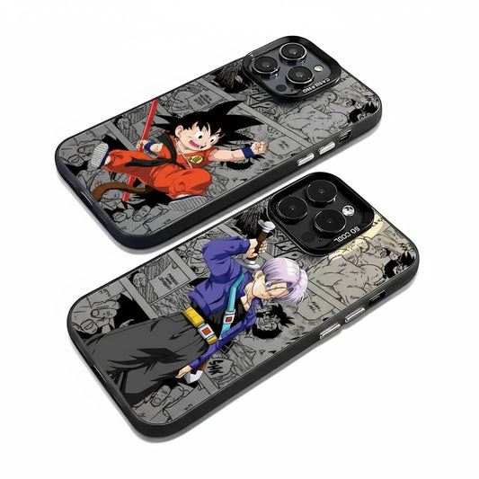 Coque matte antichoc pour iPhone 17 Pro Max design anime Dragon Ball