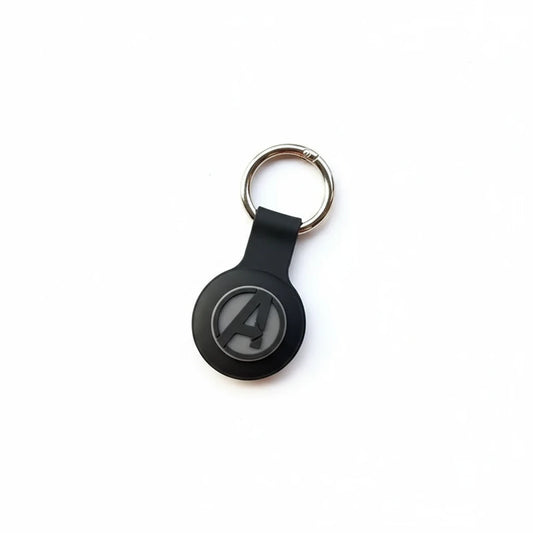 Étui AirTag Spider-Man Marvel en silicone rouge avec porte-clés protecteur