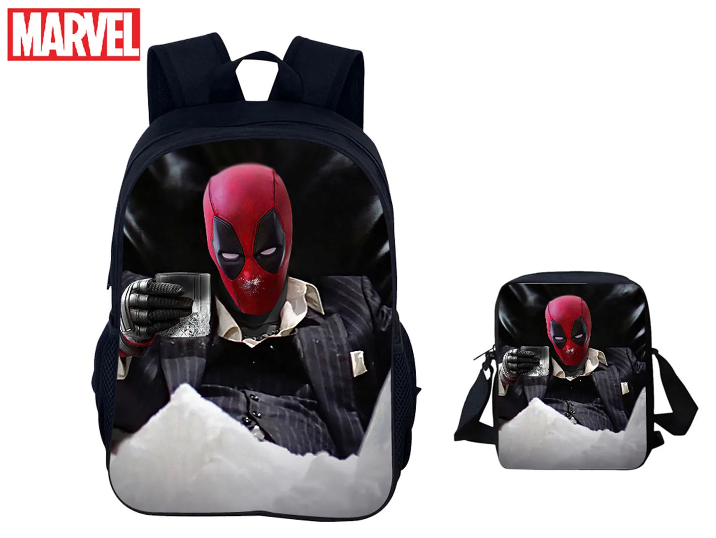 Sac à dos Deadpool enfant motif super-héros pour garçons et filles