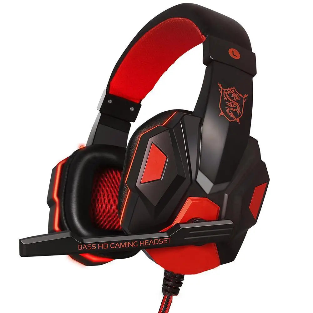 casque gamer HD rouge