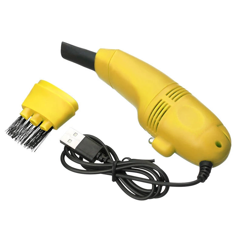 Mini Aspirateur Électrique USB pour Clavier jaune
