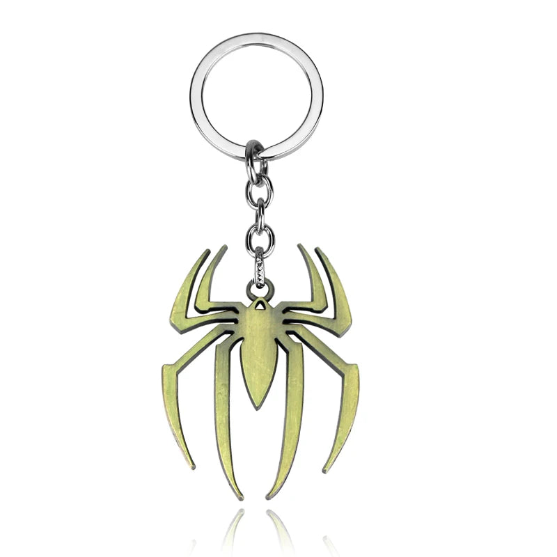 Porte-clés Spider-Man Avengers en alliage, cadeau geek pour fans Marvel.