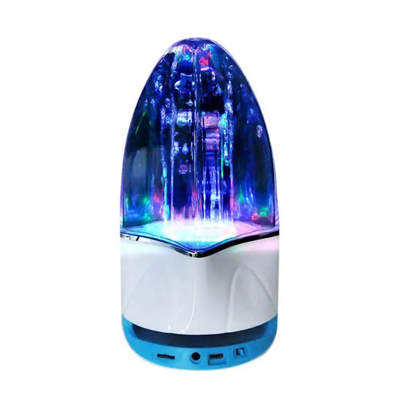 enceinte bluetooth fontaine lumière led