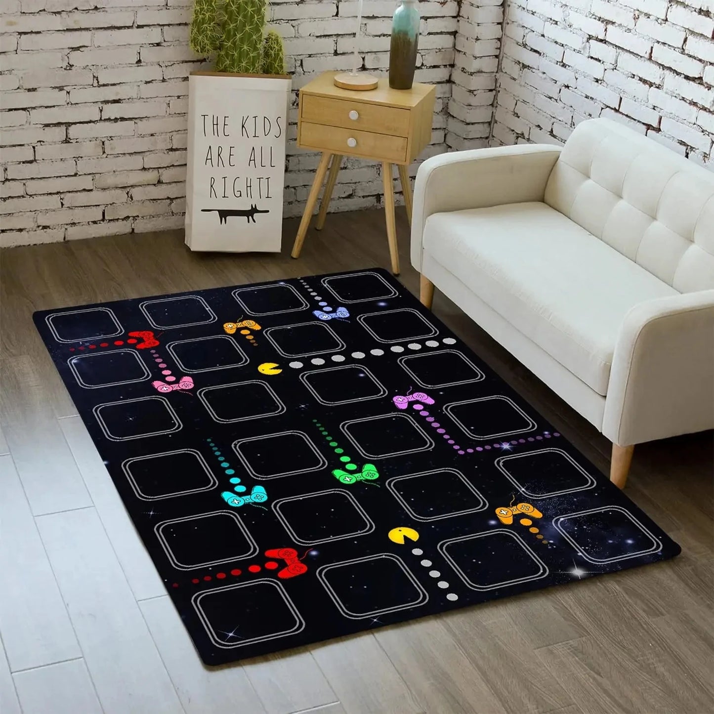 tapis sol game pacman jeu