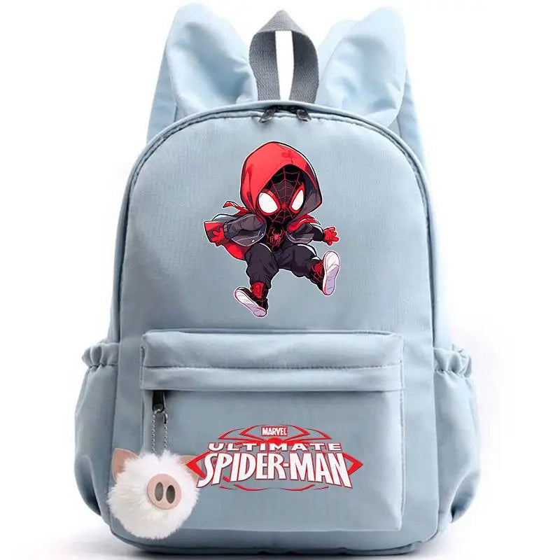 Sac à dos Spider-Man bleu nylon imperméable et doublure polyester