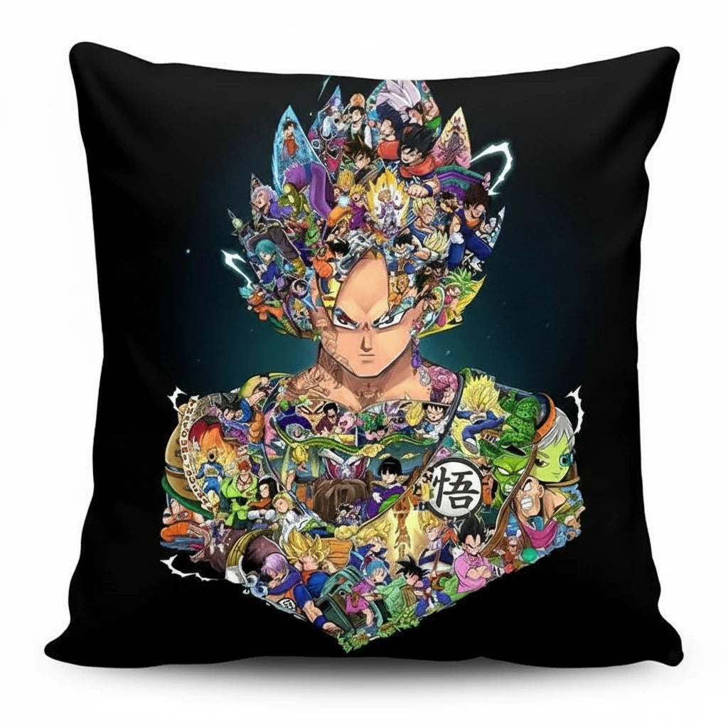 Taie d’oreiller Dragon Ball Z pour canapé, lit ou fauteuil