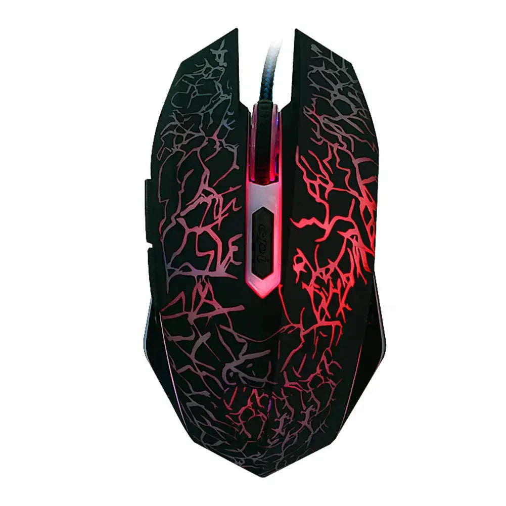souris gamer filaire noir rouge