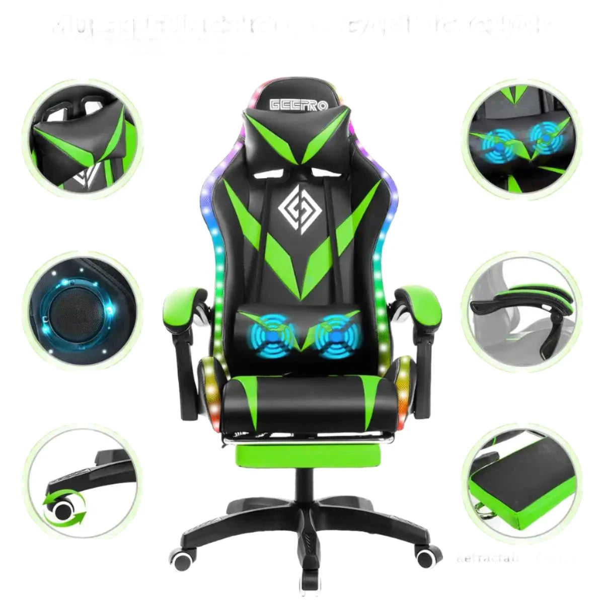 chaise gamer led connectée