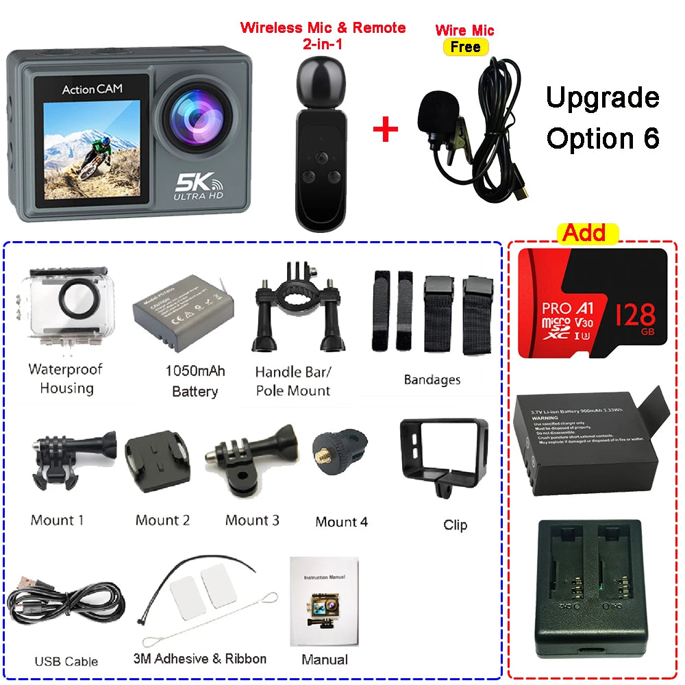 Caméra d'Action 5K upgrade 6
