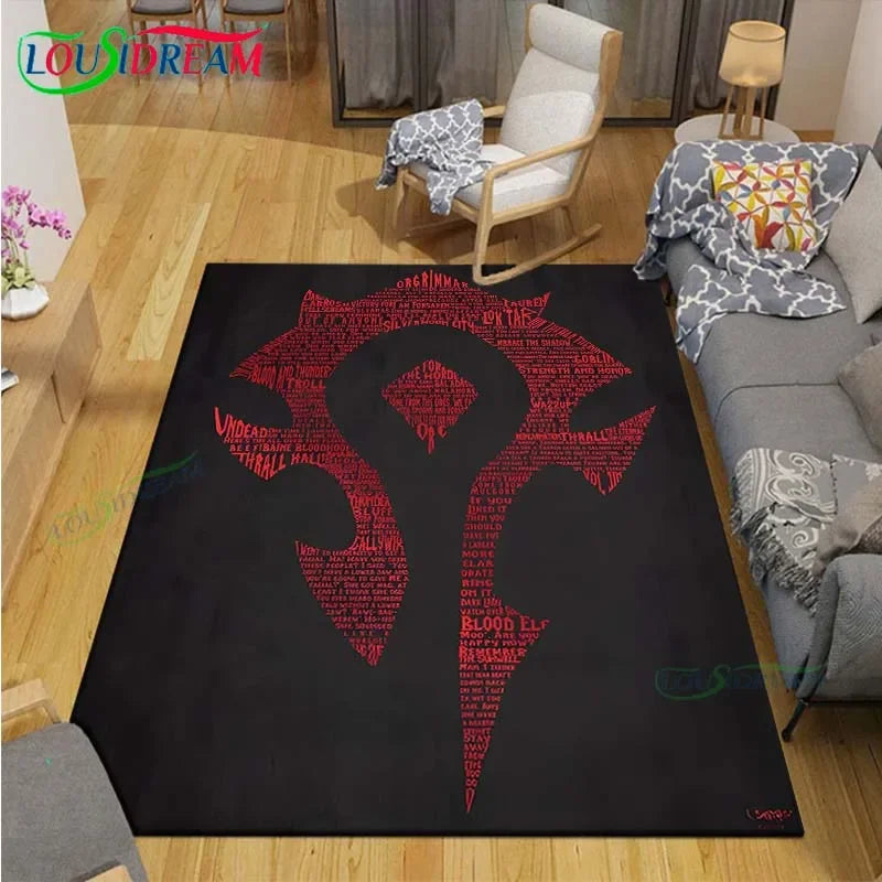 tapis world of warcraft horde couleur