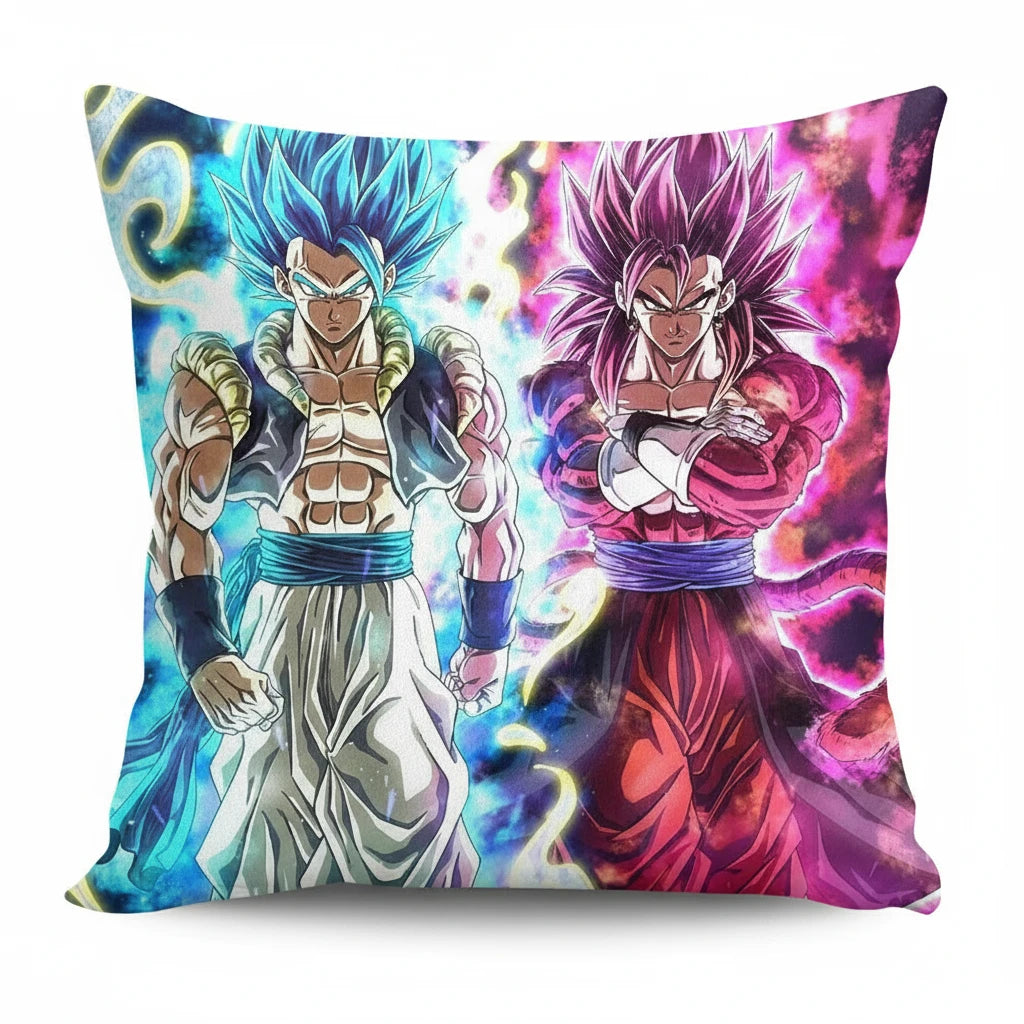 Housse d’oreiller Dragon Ball Z motif rétro manga flanelle