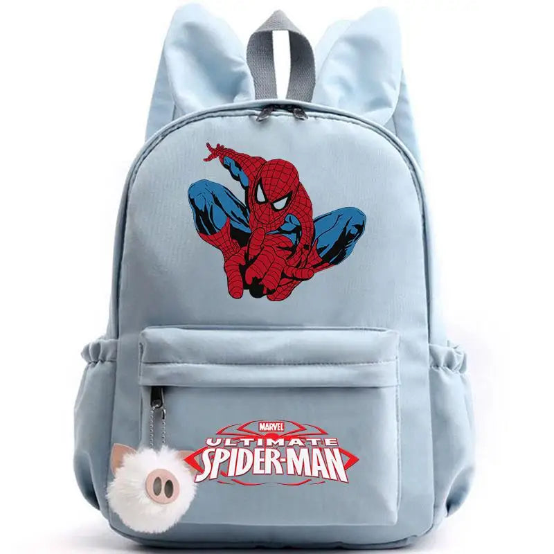 Sac à dos Spider-Man bleu électrique super-héros Marvel étanche