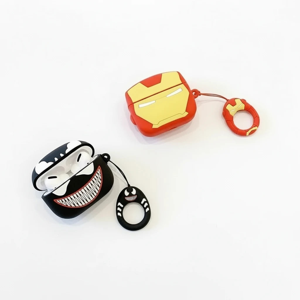 Ensemble de coques AirPods Marvel avec Spider-Man, Iron Man et Captain America