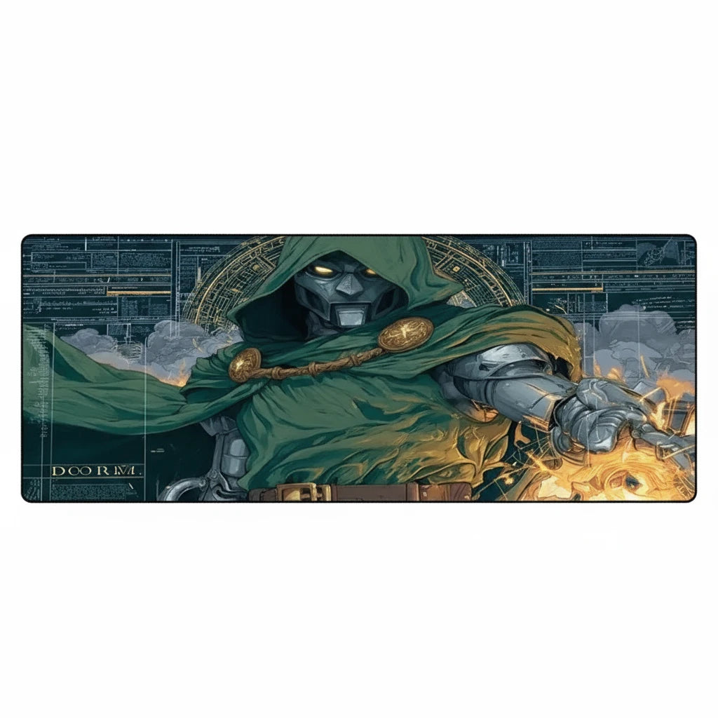 Mouse pad Doctor Doom Marvel avec surface lisse et bords renforcés