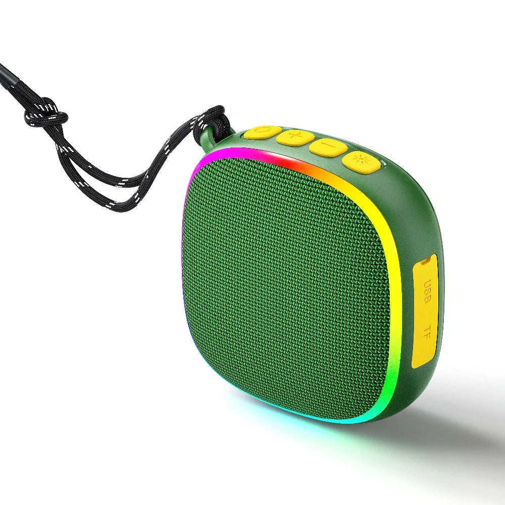 enceinte bluetooth verte et jaune