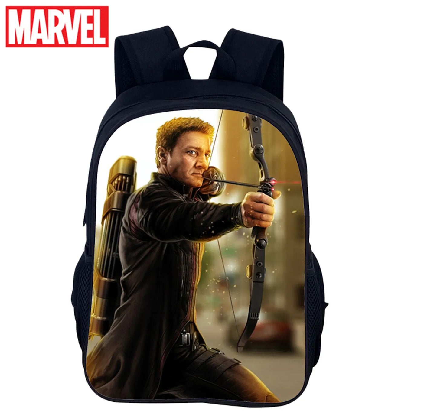 Sac scolaire Marvel avec poches latérales ouvertes et grande capacité