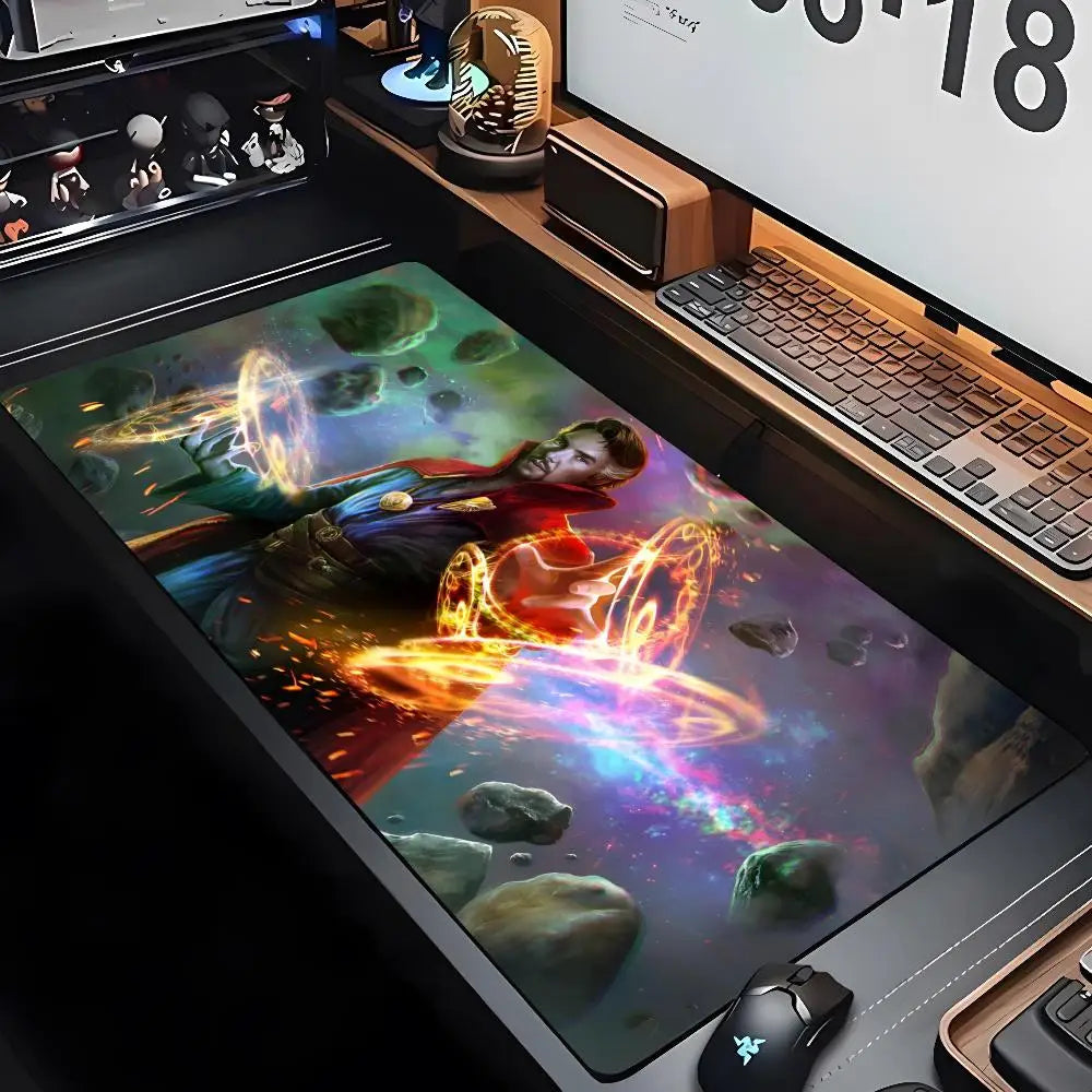 Doctor Strange Mouse Pad XXL Gamer Gaming PC Computer Otaku Locking Edge DIY Customized Photo Laptop Notebook Desk Mat