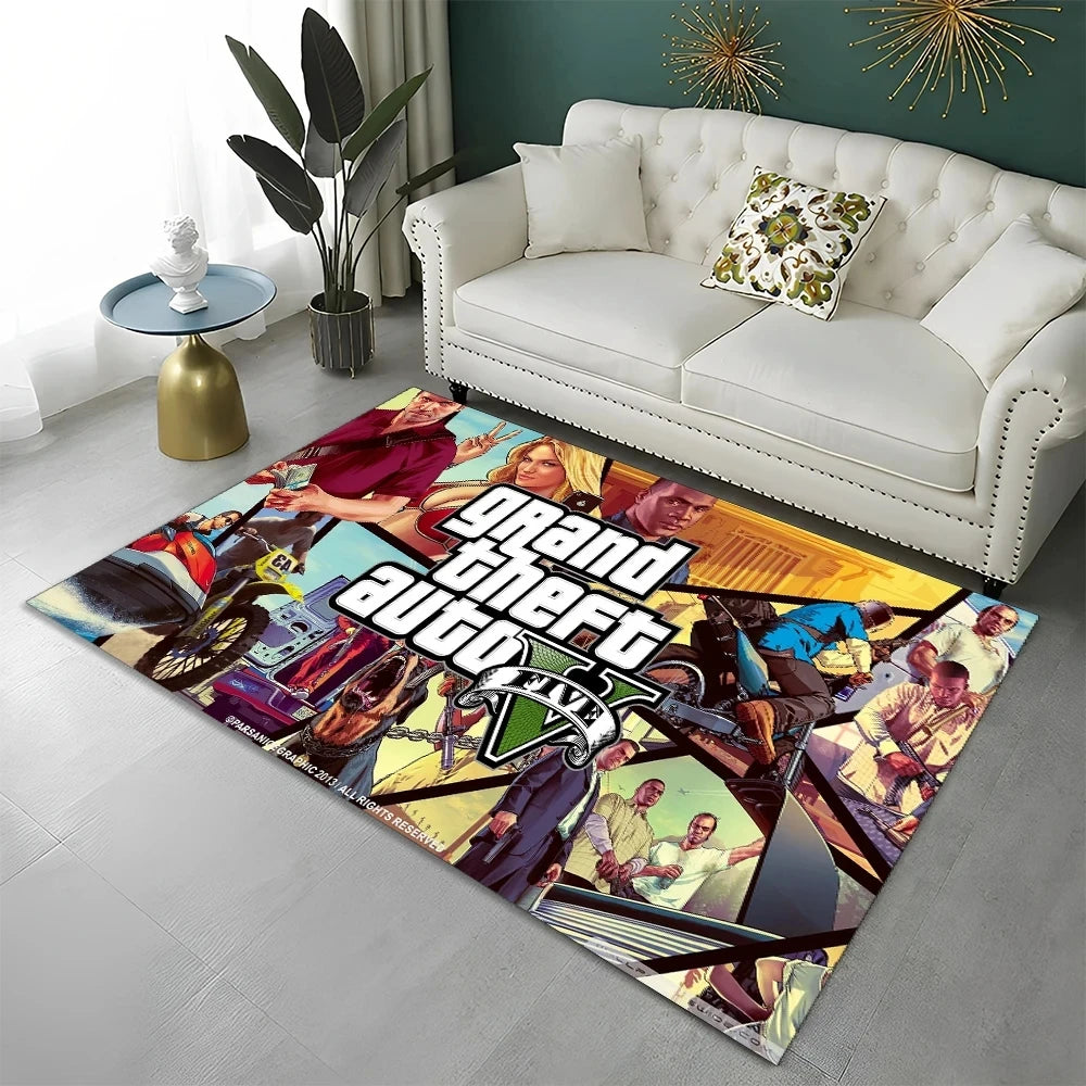Tapis sol gamer GTA five medley