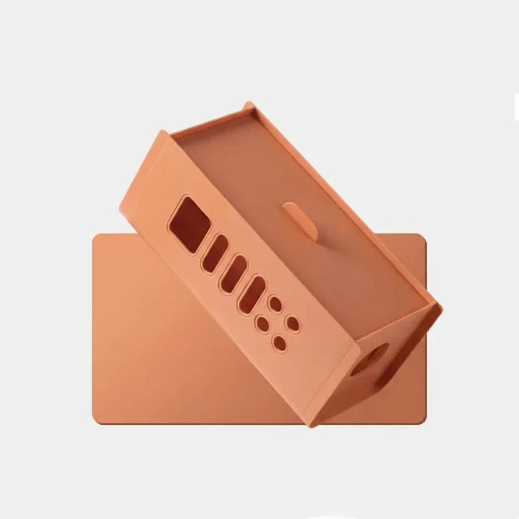 boite rangement de cable orange