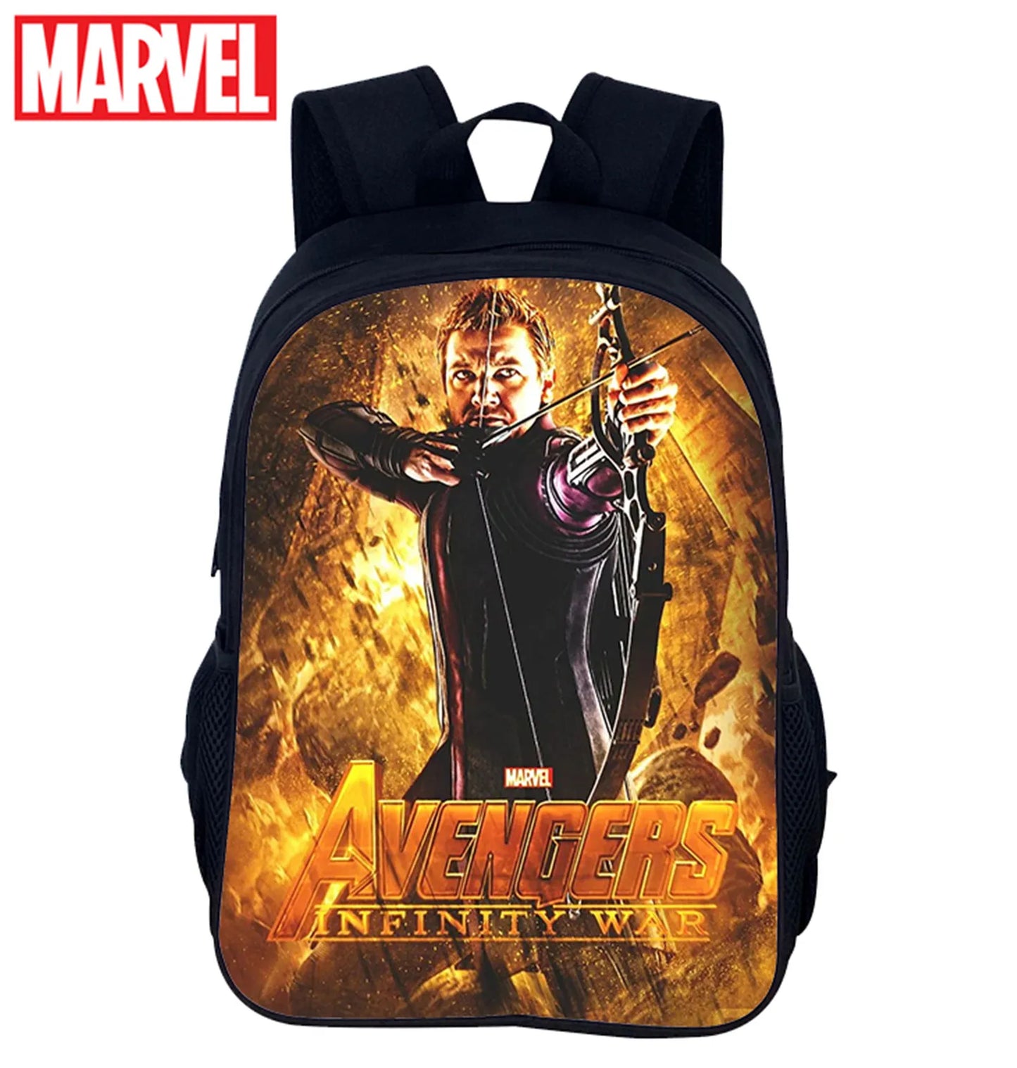 Sac à dos scolaire Hawkeye pour garçon et fille, design super-héros Avengers