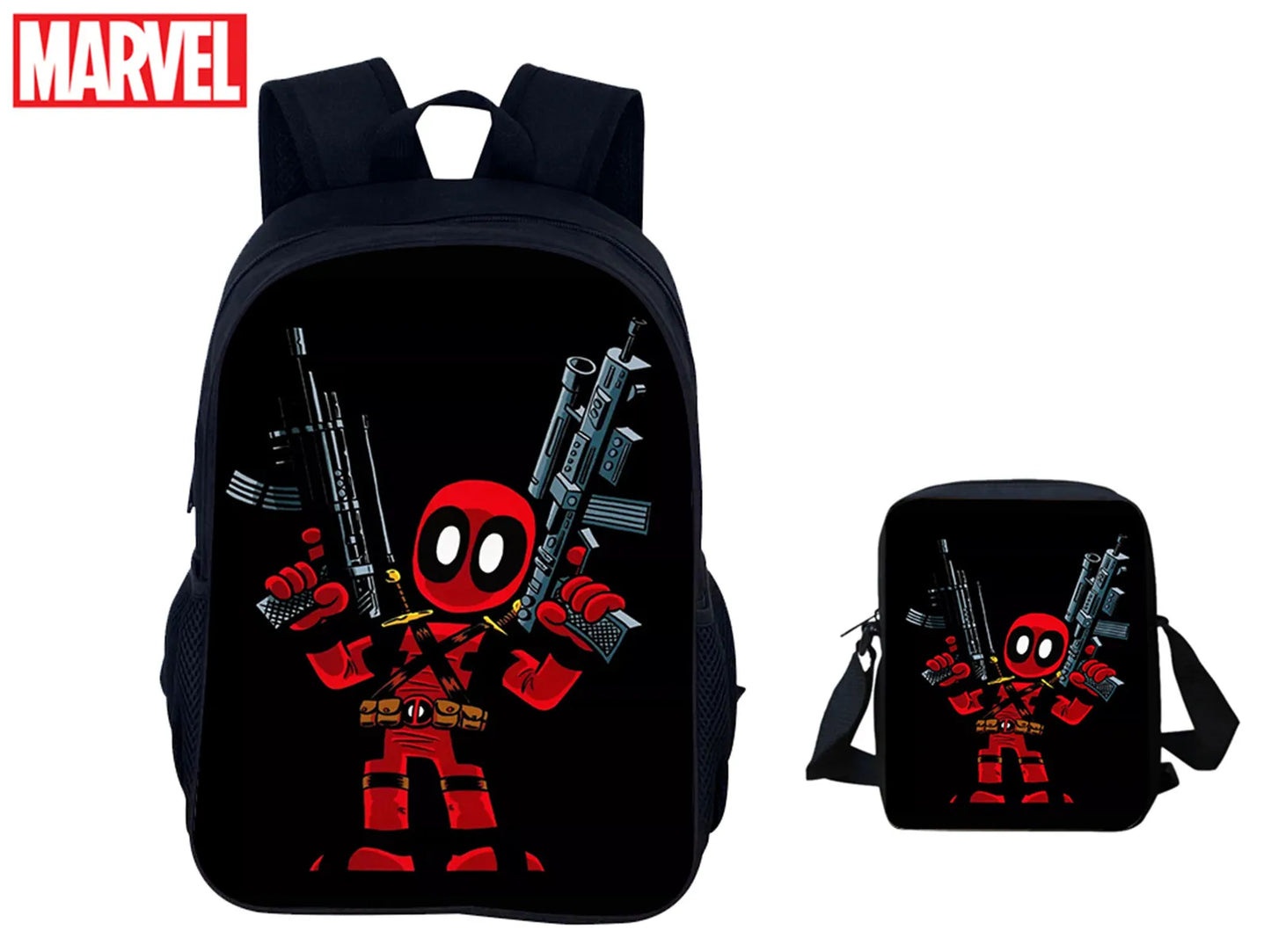 Sac scolaire Marvel Deadpool léger et confortable, parfait pour le primaire