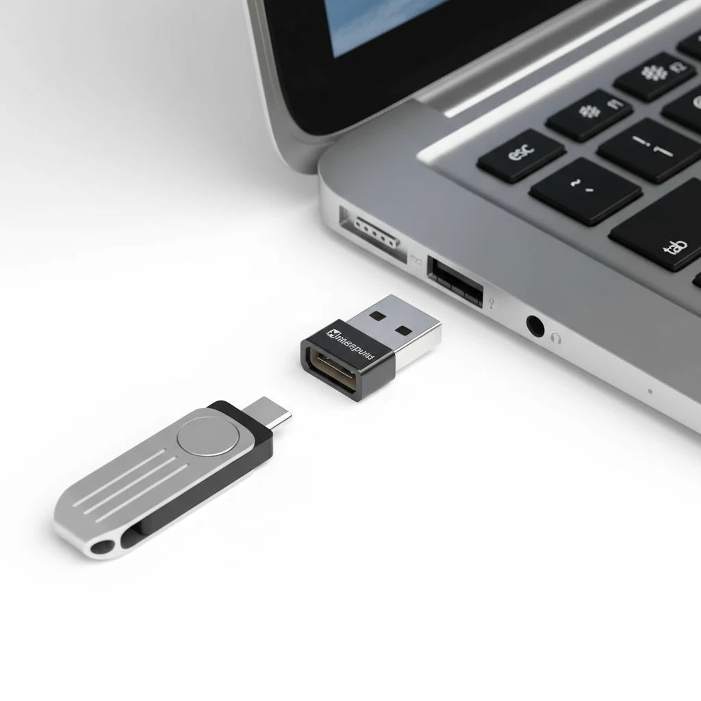 Convertisseur Minisopuru USB-C femelle vers USB-A mâle en aluminium