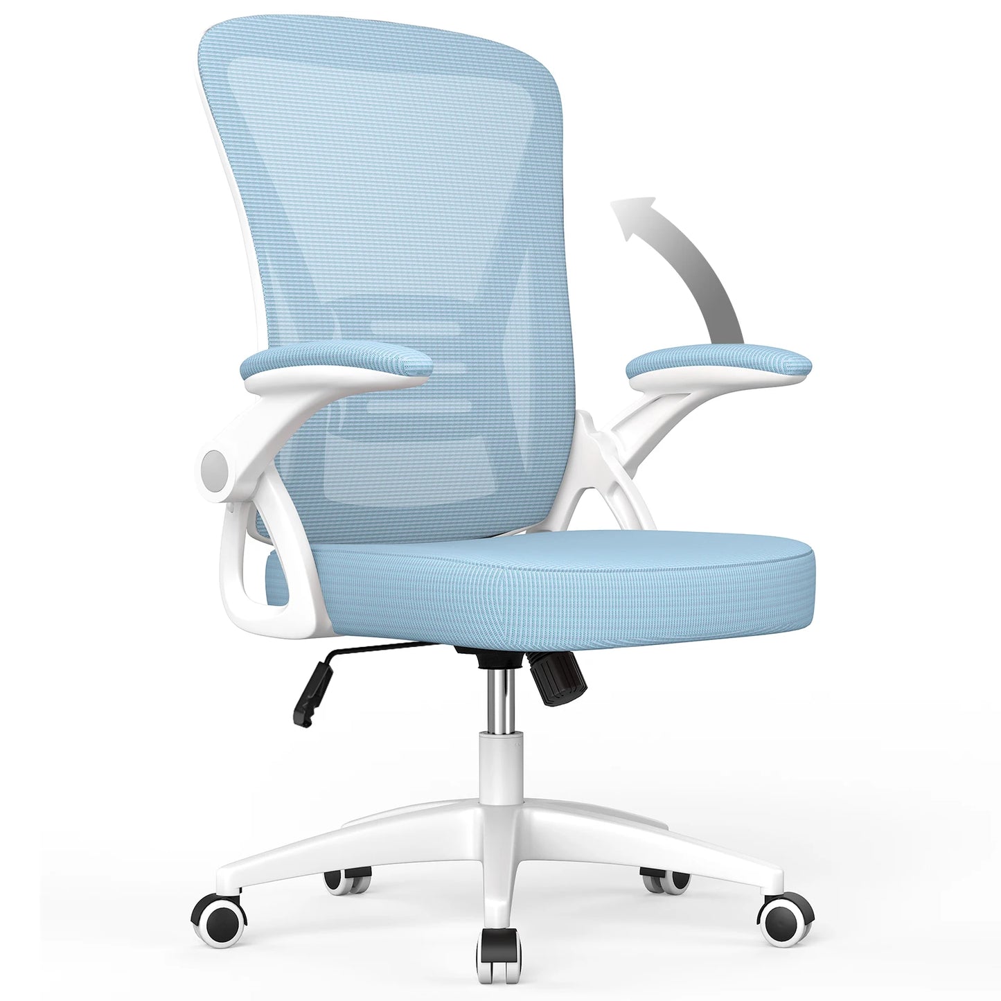 chaise ergonomique bleu clair