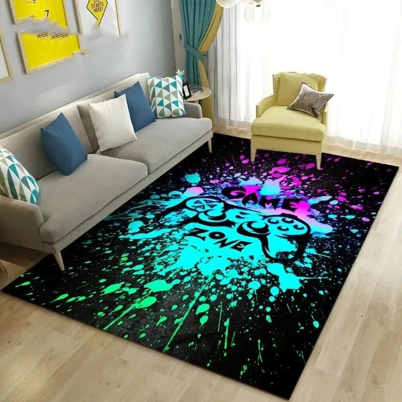Tapis sol gamer game zone