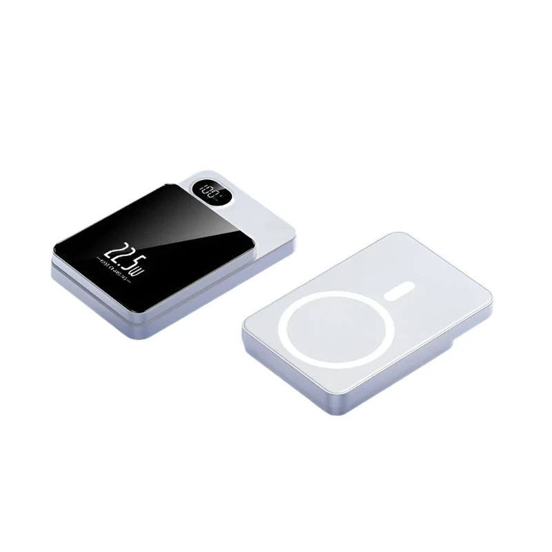 batterie externe magsafe blanc